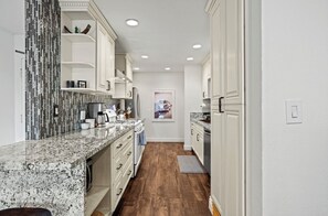 Microwave, oven, stovetop, dishwasher