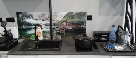Familien-Suite, Stadtblick | Eigene Kochnische