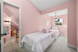 Desk, iron/ironing board, travel crib, WiFi (free)