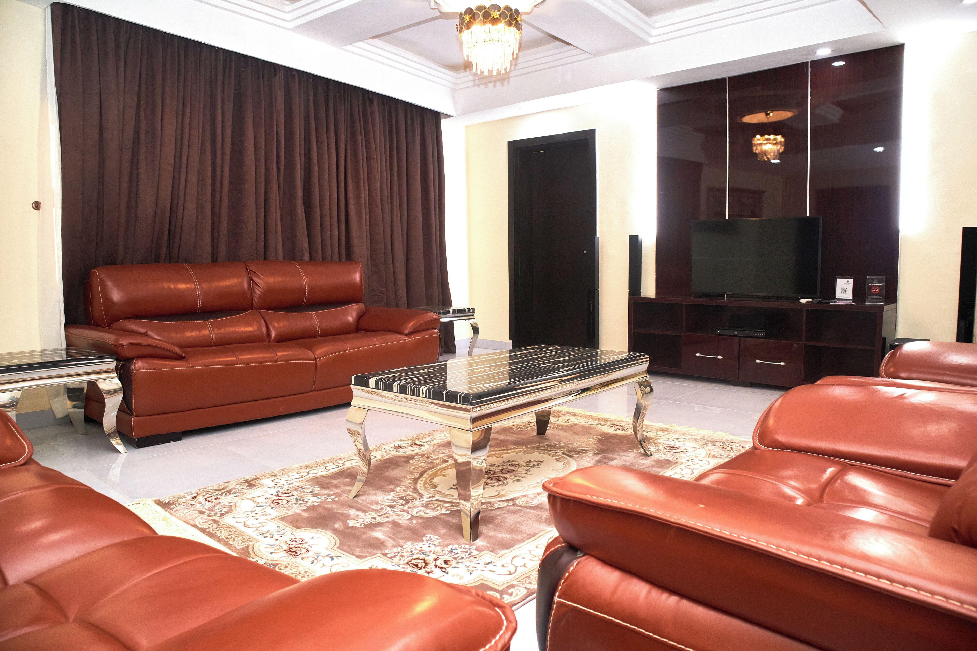 럭셔리 아파트 | 거실 공간