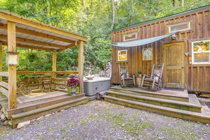 House (0 Bedroom) | Interior - Tiny Home w/ Private Sauna in Woods of Newport! (Newport)