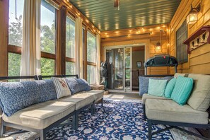 House (2 Bedrooms) | Interior - Wraparound Porch w/ Views: Blue Ridge Mtn Gem! (Bakersville)