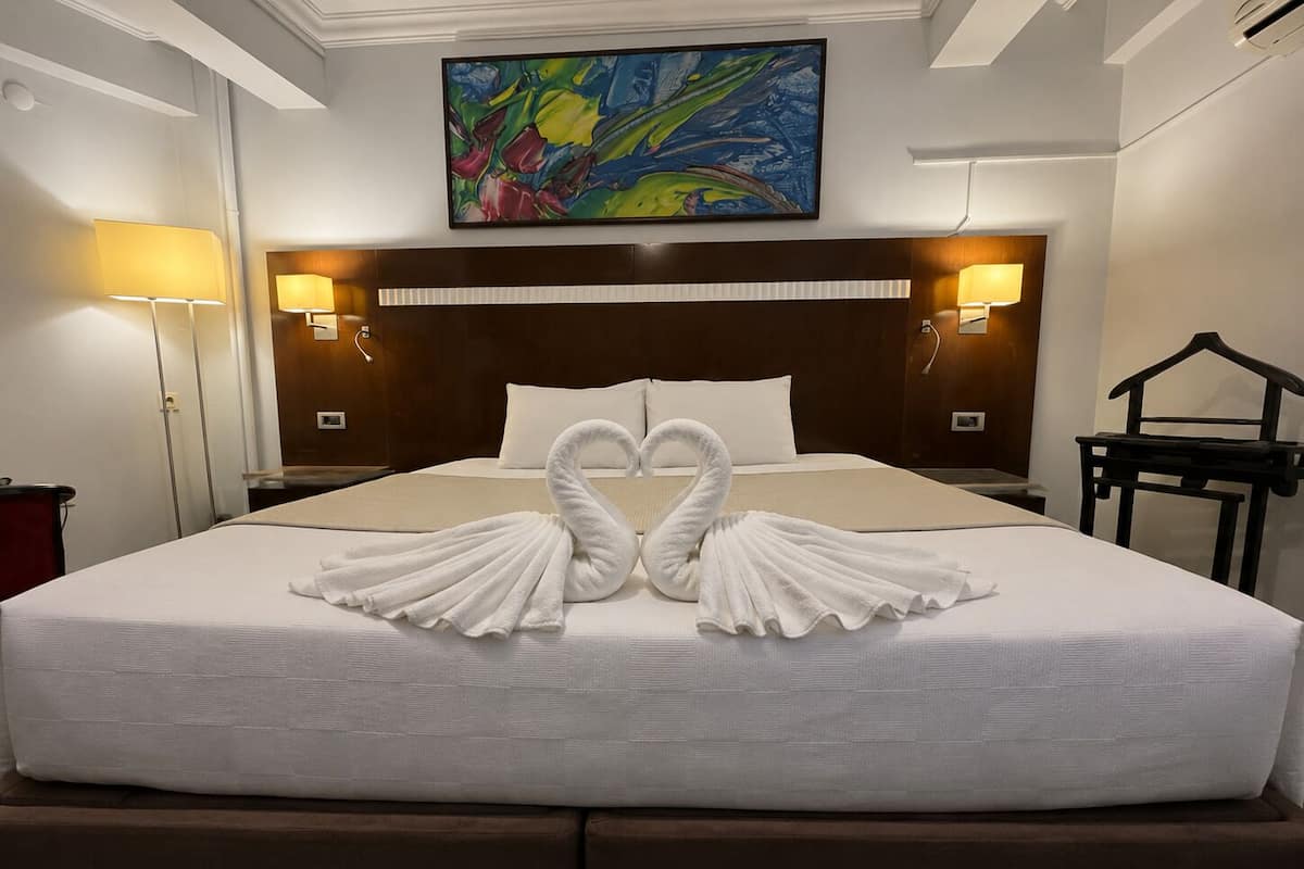 Comfort Double Room, Balcony, City View | Desk, laptop workspace, blackout drapes, iron/ironing board (on request)