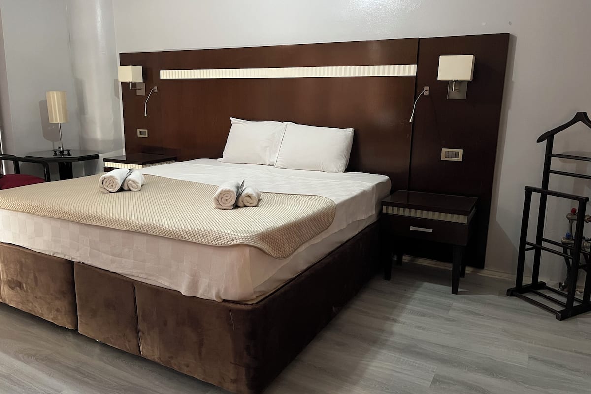 Comfort Double Room, Balcony, City View | Desk, laptop workspace, blackout drapes, iron/ironing board