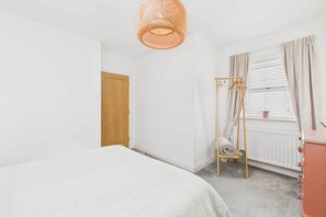 2 bedrooms, iron/ironing board, travel crib, WiFi