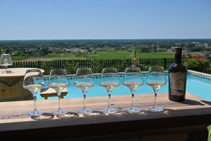 Outdoor pool - Large designer villa with swimming pool and vineyard - Bordeaux Sud (Cadillac-sur-Garonne)