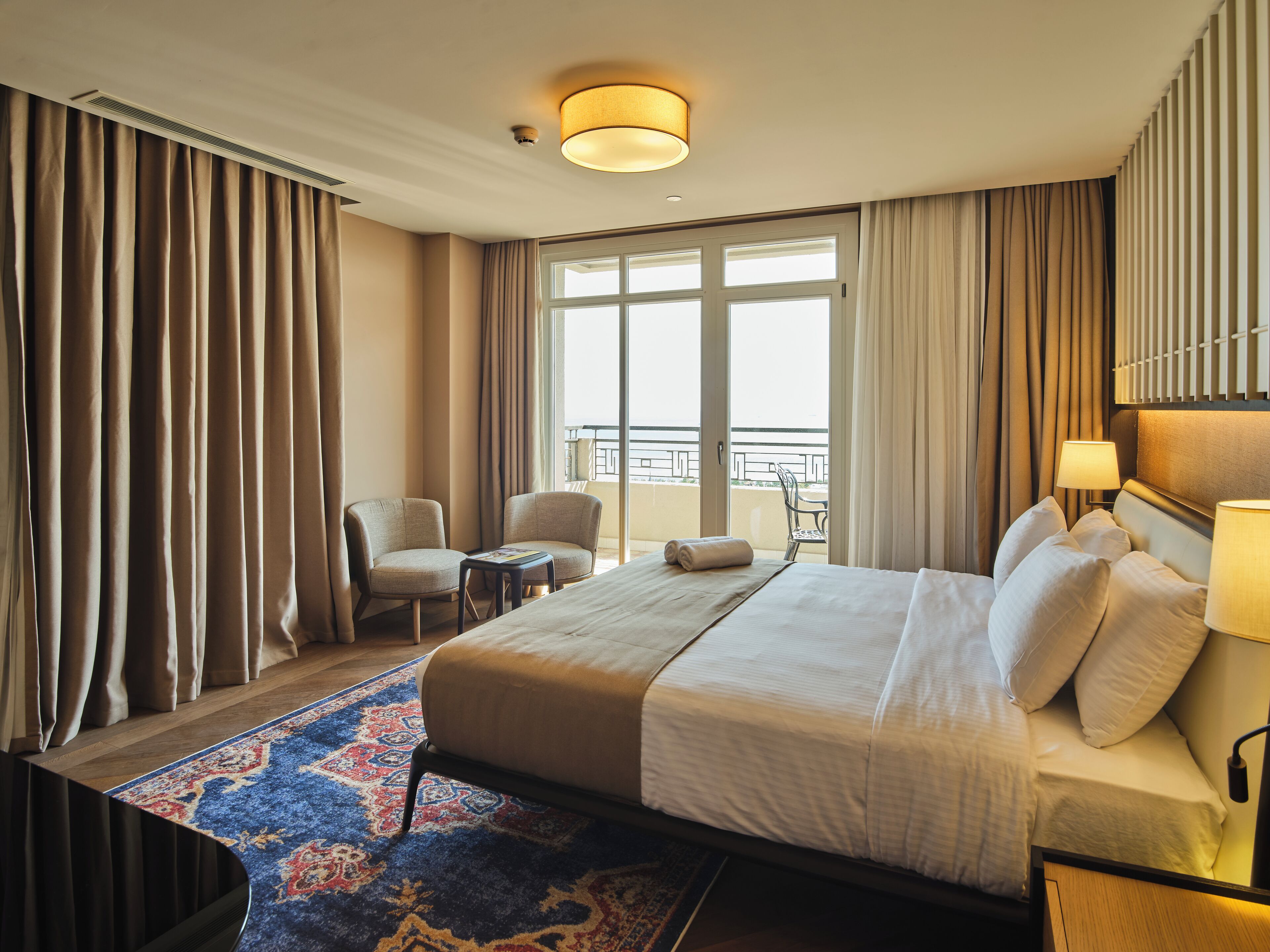 Premium Double Room, Balcony, Sea View | In-room safe, desk, laptop workspace, iron/ironing board