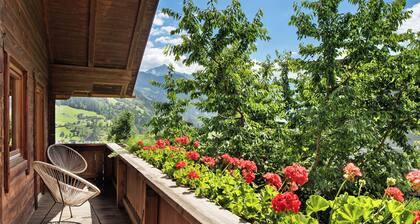 Chalet 'Glosaleite Zillertal' mit Bergblick, privater Terrasse und WLAN