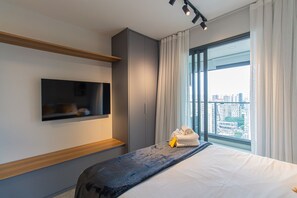 1 Schlafzimmer, Bügeleisen/Bügelbrett, Reisekinderbett, kostenloses WLAN