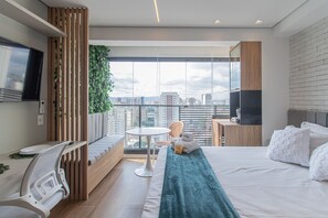 1 Schlafzimmer, Reisekinderbett, kostenloses WLAN, Bettwäsche