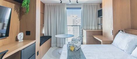 1 sovrum, strykjärn/strykbräda, gratis wi-fi och sängkläder