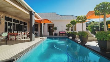 2 outdoor pools, pool umbrellas, sun loungers