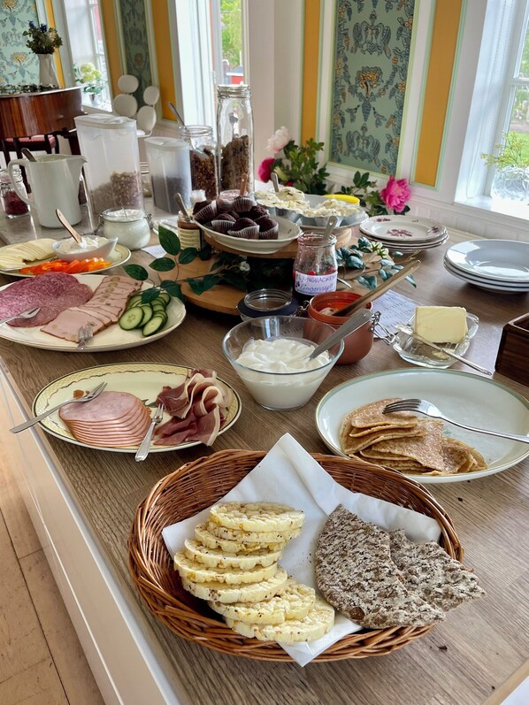 Kontinental frokost er inkludert hver dag