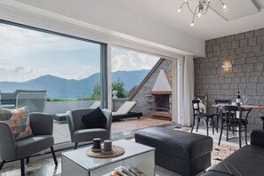 Fernseher, Kamin