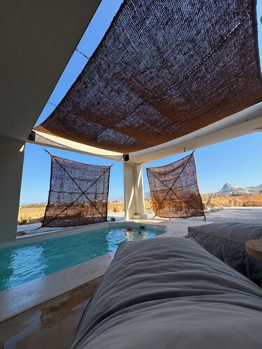 2-bedroom house in adorable Molos with Starlink and private pool