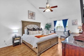 Desk, iron/ironing board, travel crib, WiFi