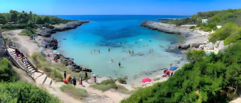 Vlak bij het strand
