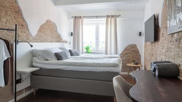 Habitación doble de lujo, vista al jardín | Insonorización, tabla de planchar con plancha y wifi gratis