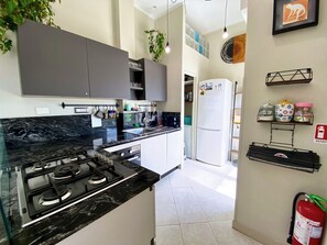 Microwave, oven, stovetop, dishwasher