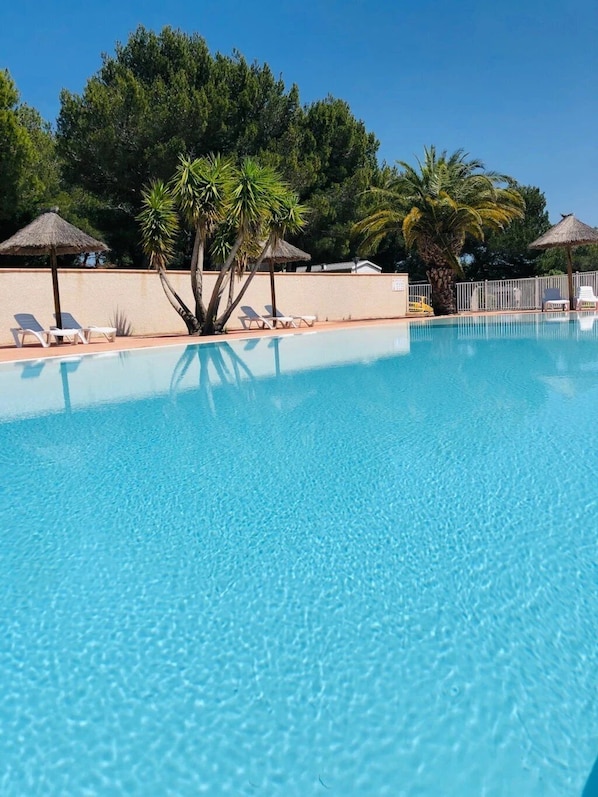 A heated pool