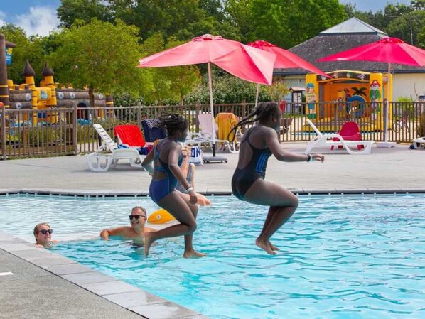 A heated pool