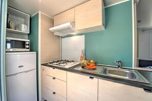 Kühlschrank, Mikrowelle, Herdplatte, Geschirrspüler