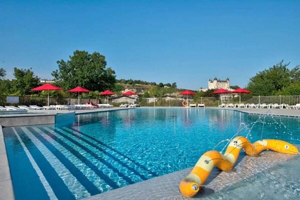 A heated pool