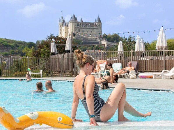 Indoor pool, a heated pool