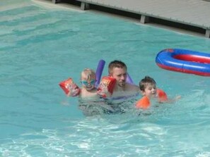 Indoor pool, a heated pool