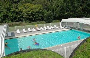 Indoor pool, a heated pool
