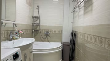 Free toiletries, hair dryer, towels, soap