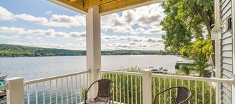 Amazing 180 degree view from the Sunrise  Suite on Conesus Lake! Come Enjoy!