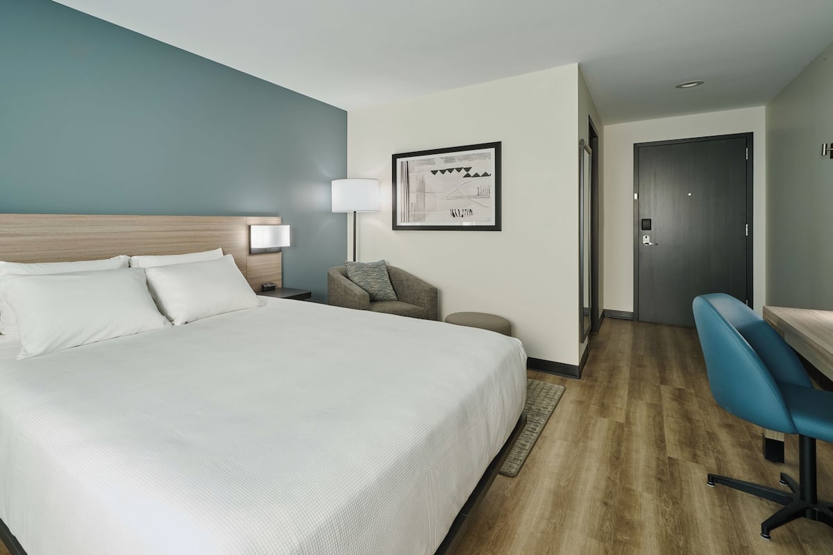 Room, 1 King Bed, Accessible Bathtub | Desk, laptop workspace, iron/ironing board, free WiFi