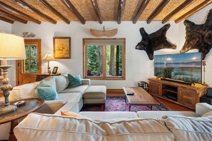 TV connectée, cheminée