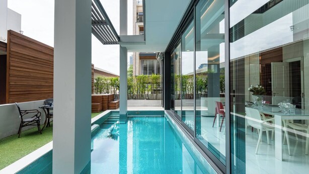 Villa, 5 Bedrooms, Accessible, Smoking | Pool - Modern Luxury Poolhaus With Lift (Bangkok)