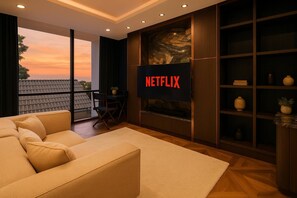 Villa, 5 Schlafzimmer, barrierefrei, Raucher | Wohnzimmer