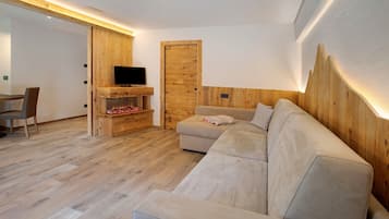 Fernseher, Kamin