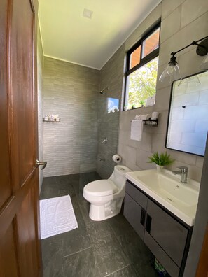 Towels, soap, toilet paper