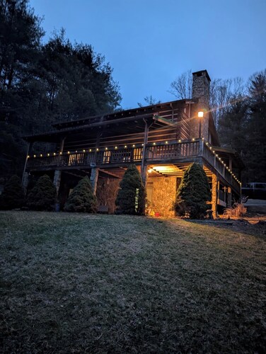 The Boatright Retreated nestled on the river.