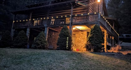 The Boatright Retreated nestled on the river.