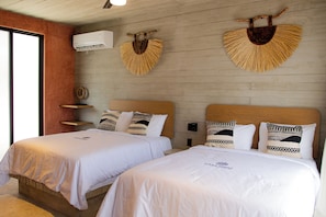 Family Suite, 2 Queen Beds | In-room safe, blackout drapes, free WiFi, bed sheets