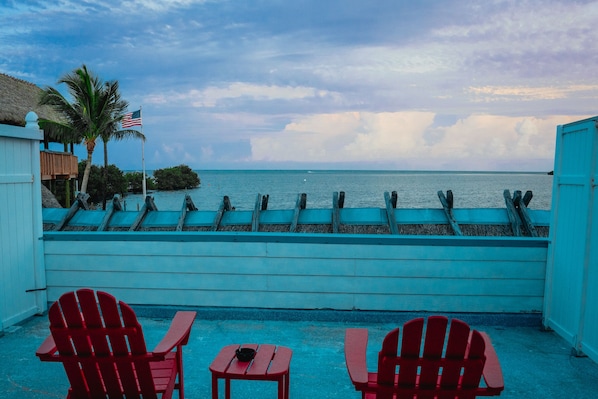 Terrace/patio - Snappers - King Room w/ Ocean View Wifi (Key Largo)