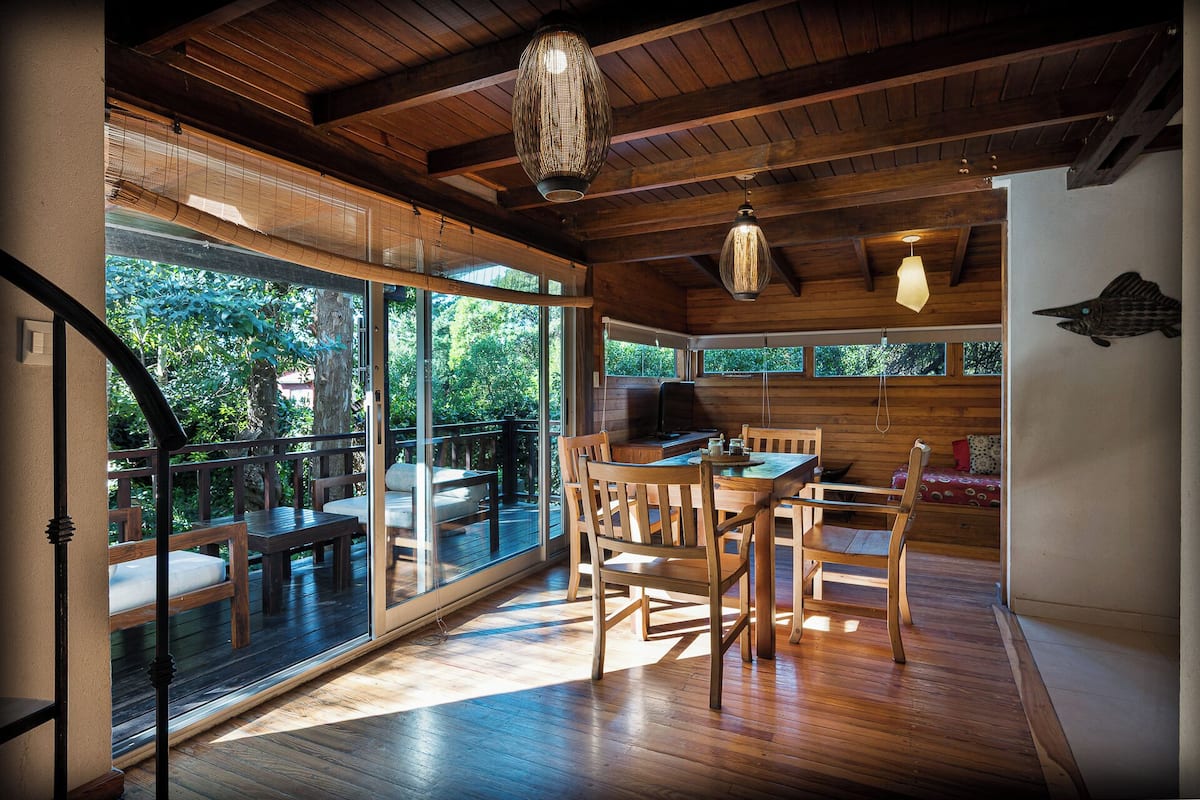 Cabin, 1 Bedroom, Patio, Garden View (INDONESIA) | Private kitchen | Full-size fridge, microwave, oven, stovetop