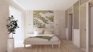 2 chambres, fer et planche à repasser, Wi-Fi, draps fournis