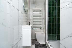 Hair dryer, towels