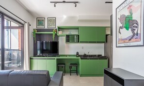 Living area - Beautiful Studio 270m Oscar Freire Subway Coe0406 (São Paulo)