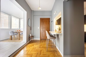 Dining - Peaceful family 2-bdr APT with a Sunny Balcony (Kallithea)