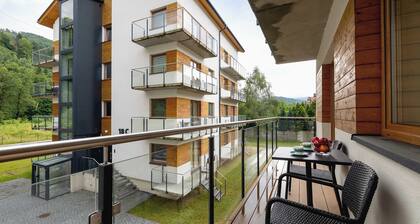 Ustrońska 18B | Wisła | Modern Apartment | Balcony | Smart TV & WiFi