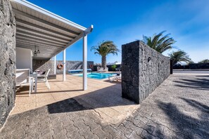 A heated pool