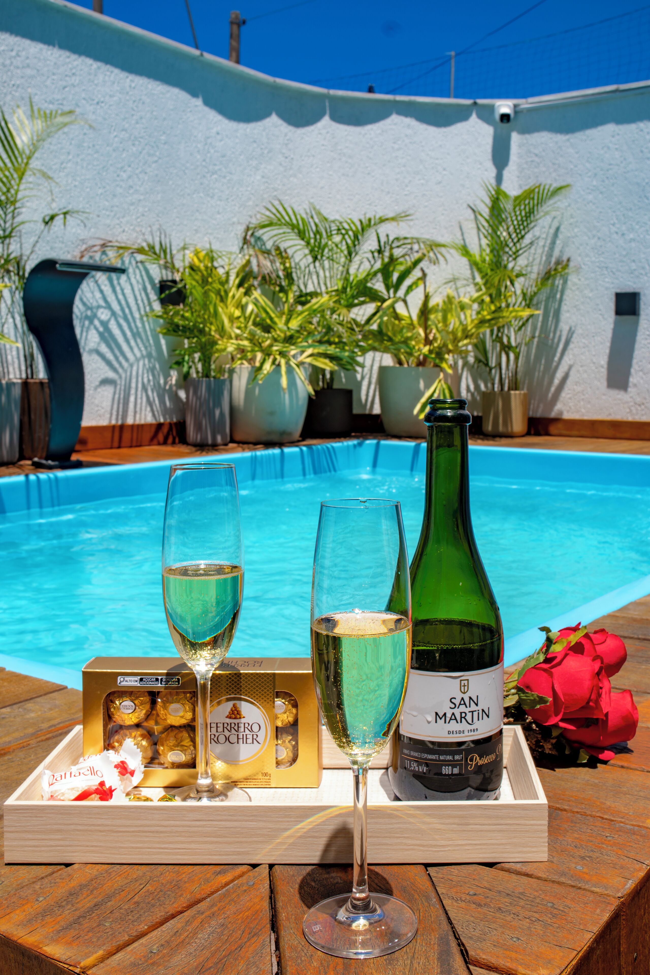 Opções para refeição no quarto